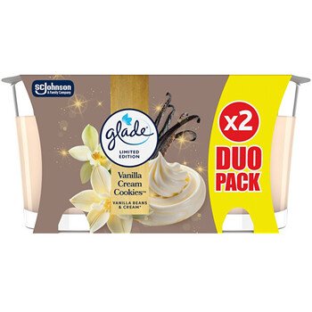 GLADE Vanilla Cream Cookies Candle Duo