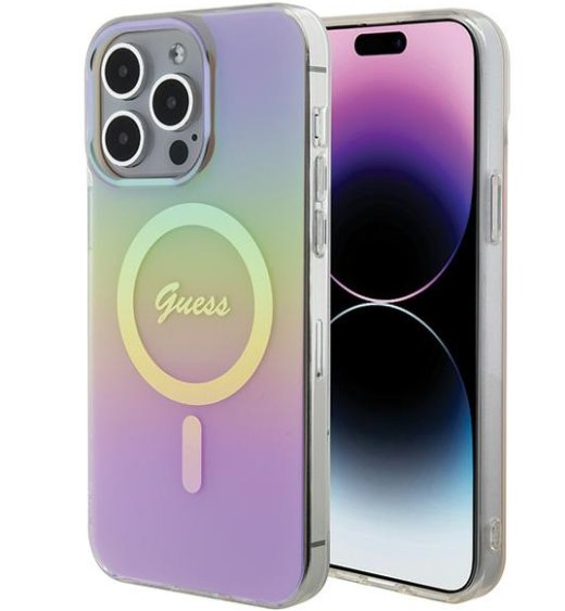 Guess IML MagSafe Iridescent Case Aizsargapvalks