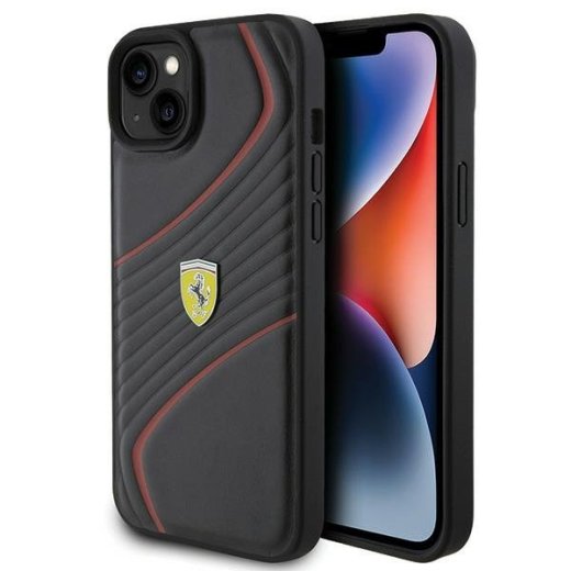 Ferrari Twist Metal Logo Back Case