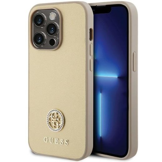 Guess Strass Metal Logo Back Case