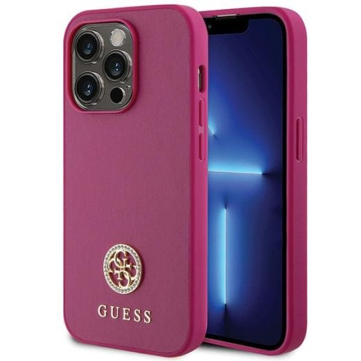 Guess Strass Metal Logo Back Case