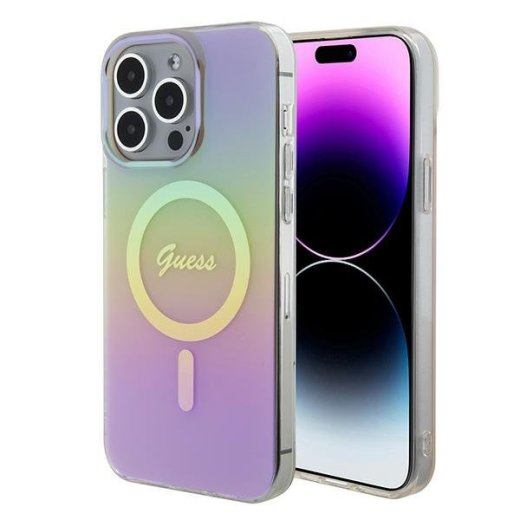 Guess IML Iridescent MagSafe Back Case