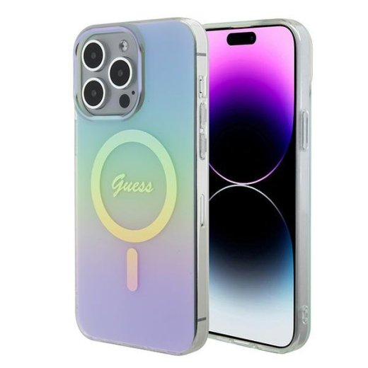 Guess IML Iridescent MagSafe Back Case