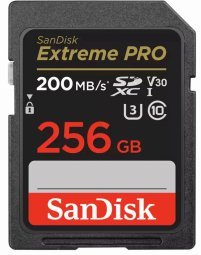 SanDisk Extreme PRO SDXC 256GB Atmiņas