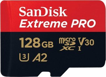 SanDisk Extreme PRO 128GB MicroSDXC Atmiņas