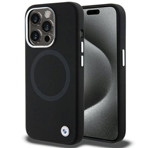 BMW BMHMP15XSILBK2 Aizmugurējais Apvalks Priekš Apple