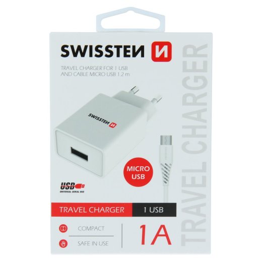 Swissten Travel Tīkla lādētājs Smart IC