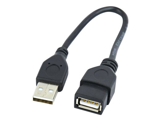 GEMBIRD CCP-USB2-AMAF-0.15M USB 2.0 A- A-socket 0.15M cable black