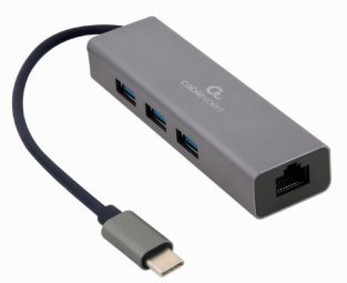 Gembird USB-C 3-port USB Docking Station