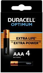 Duracell Optimum AAA Baterijas 4gab