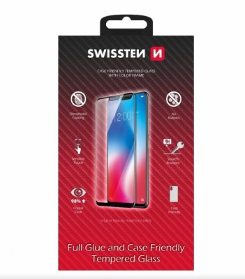 Swissten Full Face Tempered Glass Aizsargstikls
