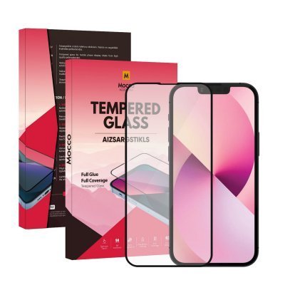 Mocco Full Glue Signature Edition Tempered Glass Aizsargstikls Pilnam Ekrānam Apple iPhone 16