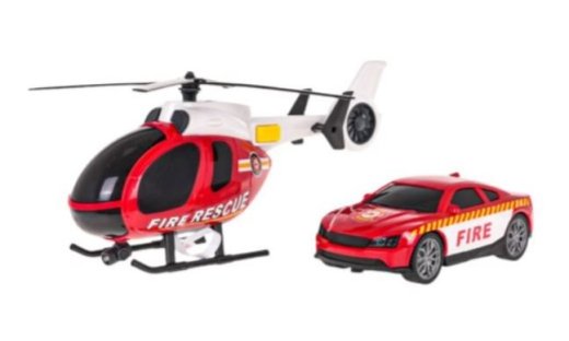 RoGer Helikopters + Ugunsdzēsības Dienesta Automašīnu