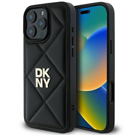 DKNY Quilted Stack Logo Aizsargapvalks Priekš