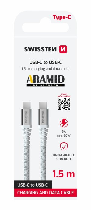Swissten ARAMID REINFORCED USB-C - USB-C