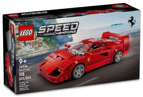 LEGO 76934 Ferrari F40 Supercar Konstruktors