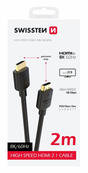 Swissten HDMI uz HDMI 8K Vads