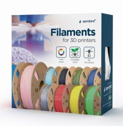 Gembird 3DP-PETG1.75-01-BK 3D printēšanas materiāls