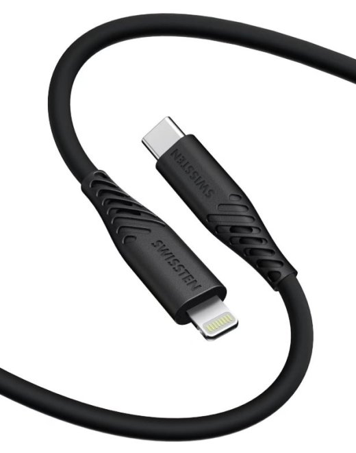 Swissten Soft Silicone USB-C - Lightning