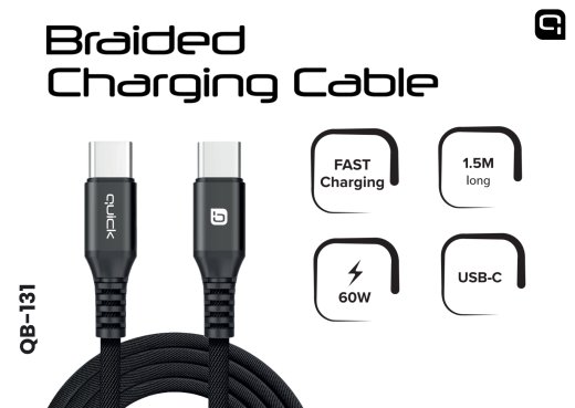 Quick QB-131 Braided 60W Uzlādes un