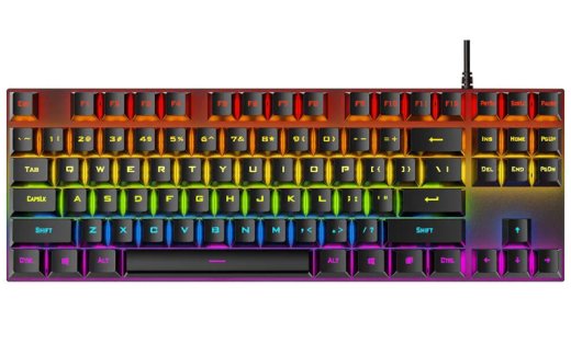 RoGer K80 Spēļu vadu Mehāniskā tastatūra