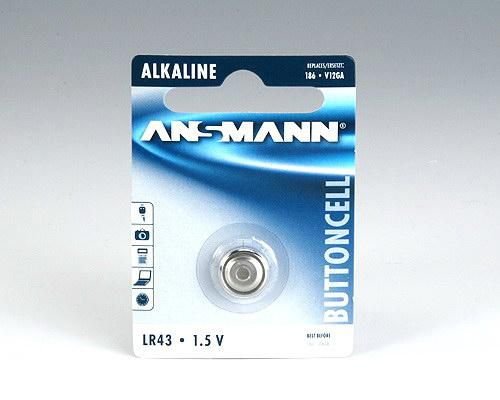 ANSMANN LR43, Battery 1.5V, 75mAh