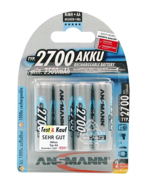 ANSMANN 1x4 rech. battery 2700 Mignon