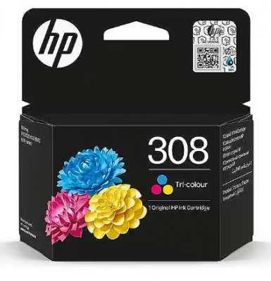 HP 308 Color Tintes Kārtridžs