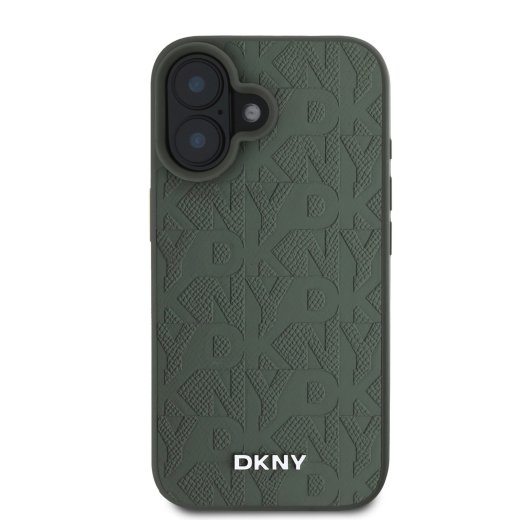 DKNY PU Leather Grid Pattern Magsafe