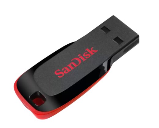 SanDisk Cruzer Blade 32GB USB 2.0 Flash Drive Black Red
