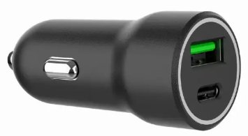 Gembird A2PDQC20 USB-C/USB-A Automašīnas Lādētājs
