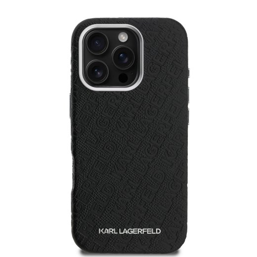 Karl Lagerfeld Grained PU Repeated Logo
