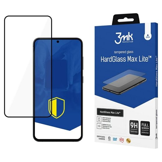 3MK HardGlass Max Lite Black Tempered
