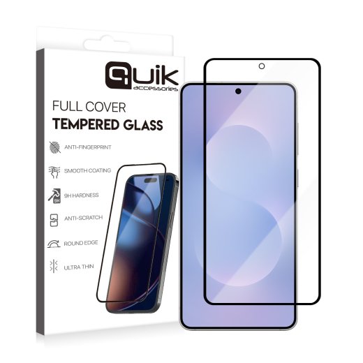 Quik Accessories Full Cover Tempered Glass