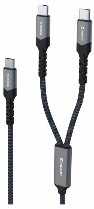 Swissten 2in1 Charging USB-C / 2x