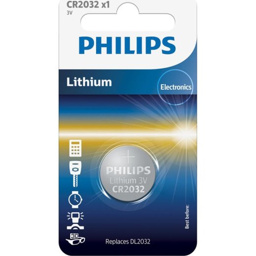 Philips CR2032 Litija Baterija 3V
