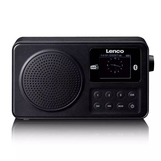 Lenco PDR-033BK Pārnēsājamais Radio FM /