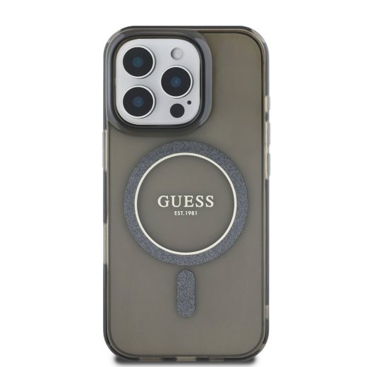 Guess IML Glitter Ring MagSafe Case