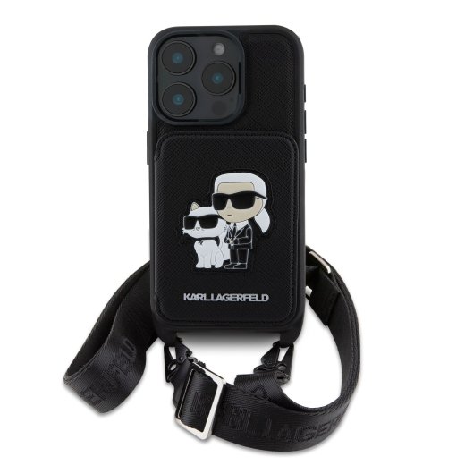 Karl Lagerfeld Saffiano Crossbody Strap Karl