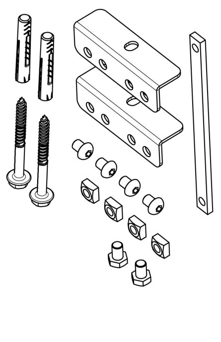PFA 9126 EXTRA BRACKET KIT FOR PFB34XX INTERFACE BARS