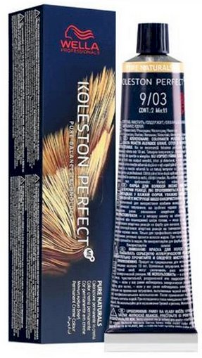 Wella Professionals Koleston Perfect Me+ Pure Naturals 9/03 Matu Krāsa 60 ml