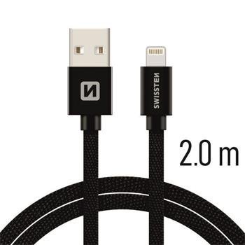 Swissten Textile Fast Charge 3A Lightning
