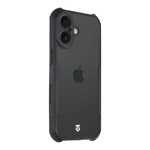 Tactical Quantum Stealth Cover Aizsargapvalks priekš Apple iPhone 17 / caurspīdīgs/melns