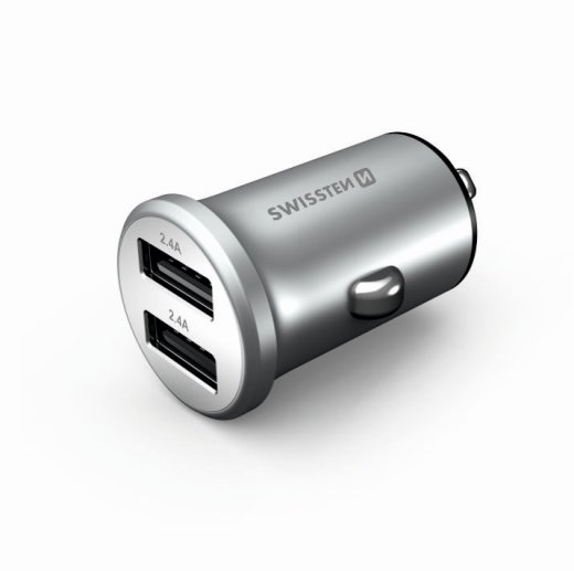 Swissten Metal Premium Auto Lādētājs 2
