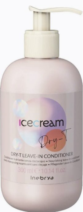 Inebrya Ice Cream Dry-T Leave-in Hair Care Bezskalošanas matu kopšana 300ml