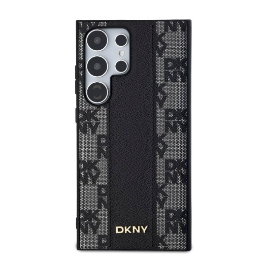DKNY PU Leather Checkered Pattern MagSafe