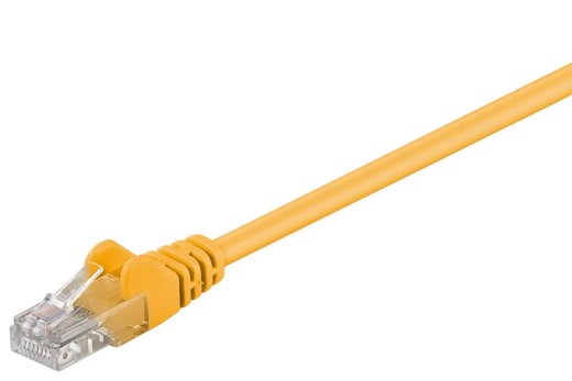 MICROCONNECT U/UTP CAT5e 1M Yellow PVC