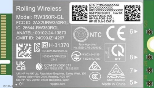 HP Modem m.2 WWAN 4G/