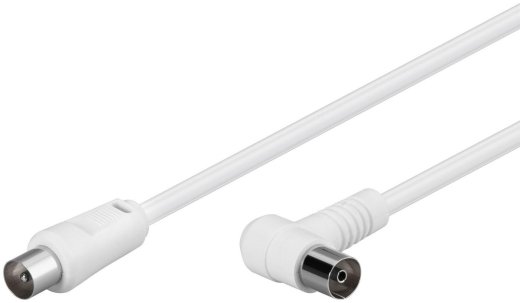 MICROCONNECT Coax Cable 1.5m White