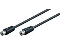 MICROCONNECT Coax M-F 5m Black 75